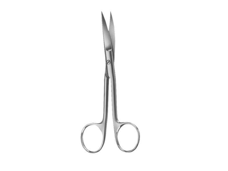 Foarfeca operatii STANDARD, curba, varf ascutit/ascutit,  L11.5cm