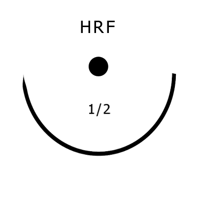 Ac chirurgical, 1/2 rotund, fin  HRF-22mm, set 12buc