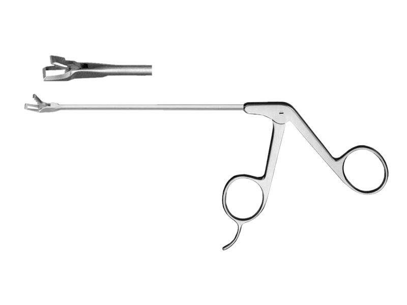 Punch artroscopie, curb 30grd la stanga, varf 6x3.5mm, D3.4mm, L130mm 