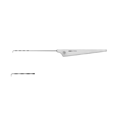 Sonda tip carlig, gradata, varf la 90grd, 5mm, L110 