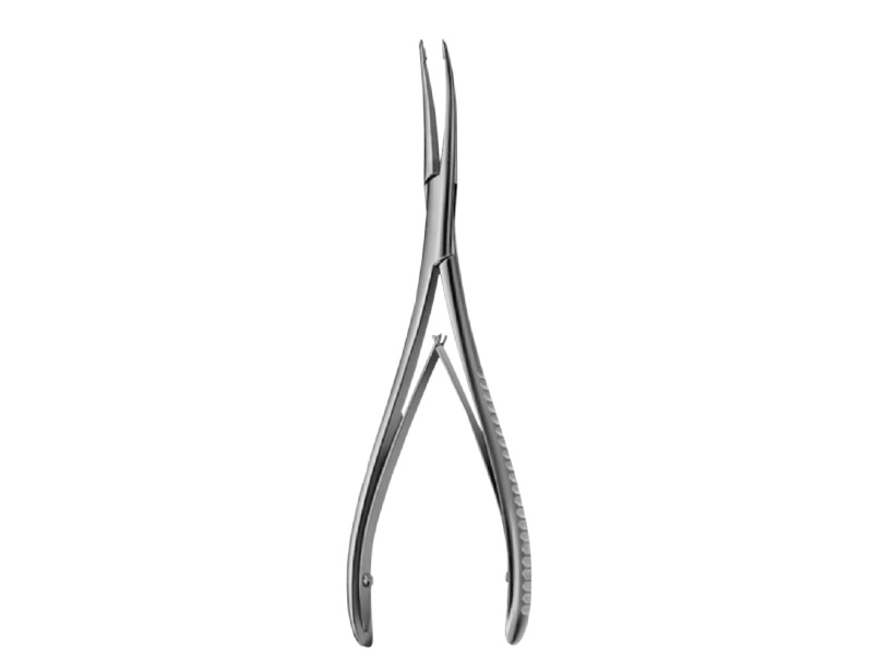 Rongeur pentru os STELLBRINK, L17cm,  curbat, 2mm