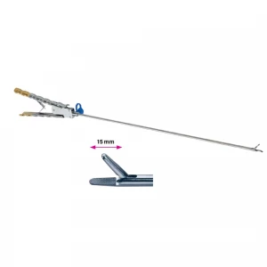 Portac, cu TC, drept, zimtat, maner axial, cu clichet, conexiune LL, falci 15mm, D5mm,  drept, L330mm