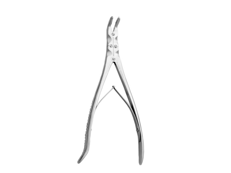 Rongeur pentru os SMITH-PETERSEN, L24cm,  curb, varf 4mm