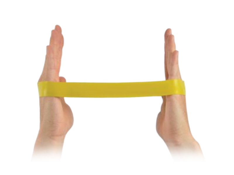 Banda elastica circulara MOVES LOOP, D30cm, set 10buc  galbena, rezistenta mica