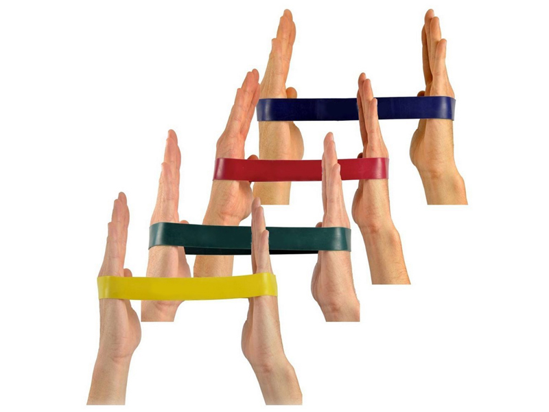 Banda elastica circulara MOVES LOOP, D30cm, set 10buc  galbena, rezistenta mica