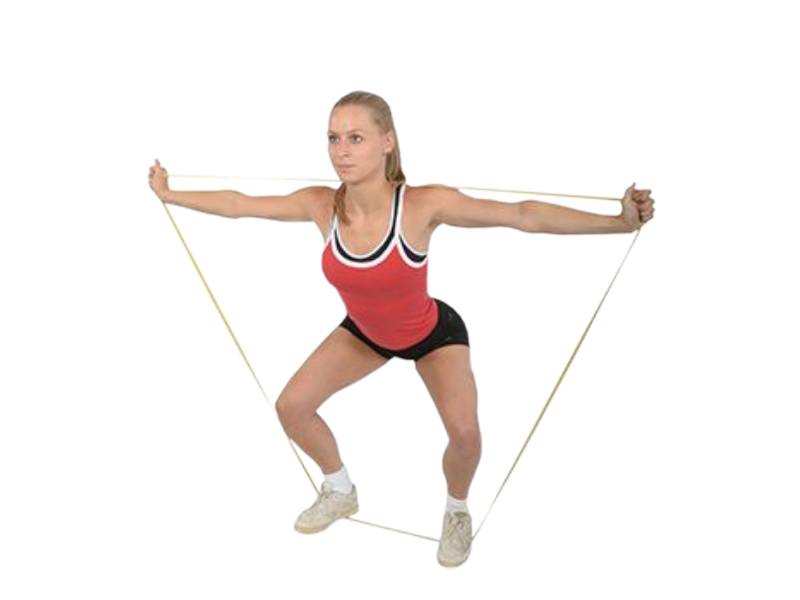 Banda elastica circulara MOVES FIT SUPERLOOP, D208cm  crem, rezistenta mica