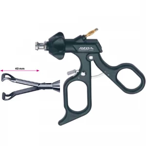 Pensa de prehensiune BABCOCK, actiune dubla, maner ergonomic uni cu clichet, buton on/off, cu HF, pivotant, demontabil, falci 40mm, D10mm, L330mm 