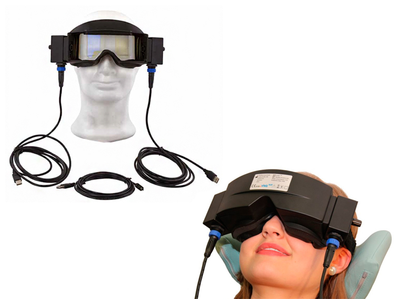 Sistem eVNG+eHIT (Videonistagmograf cu Head Impulse Test) 