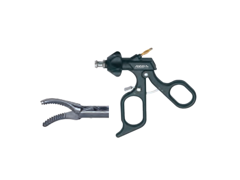 Pensa disectie MARYLAND, curba, atraumatica, maner ergonomic cu clichet, cu HF, pivotant, D5mm, L360mm 