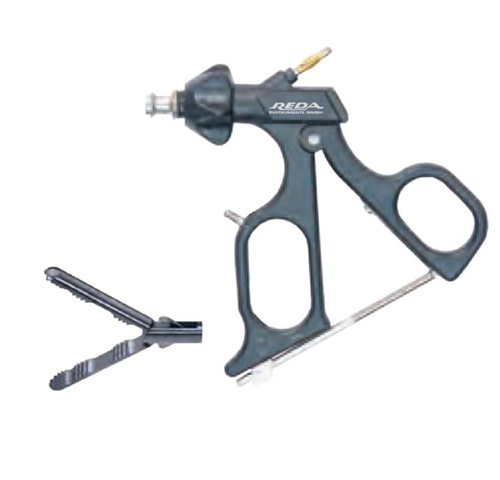 Pensa prindere MAXIGRIP, atraumatic, maner ergonomic uni cu clichet, cu HF, pivotant, demontabil, D5mm, L330mm 