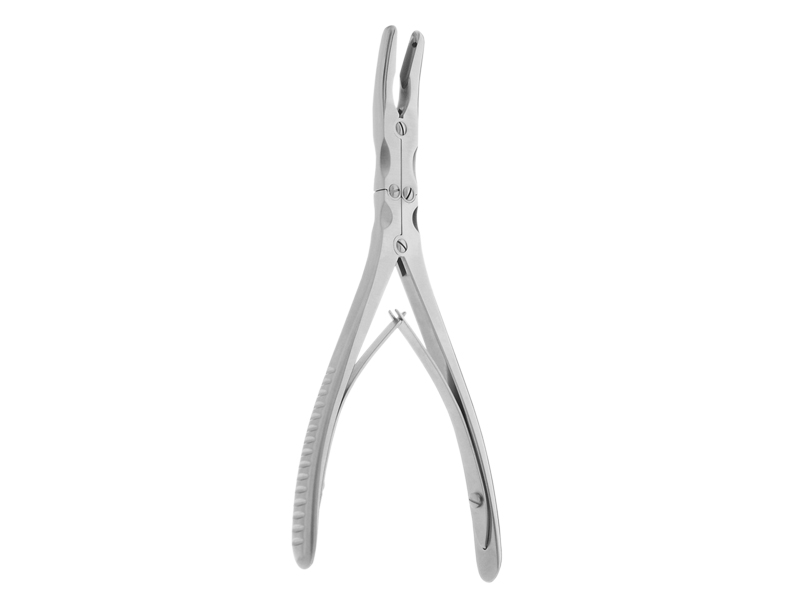 Rongeur pentru os ZAUFAL-JANSEN, curb, varf 4mm, L18cm 