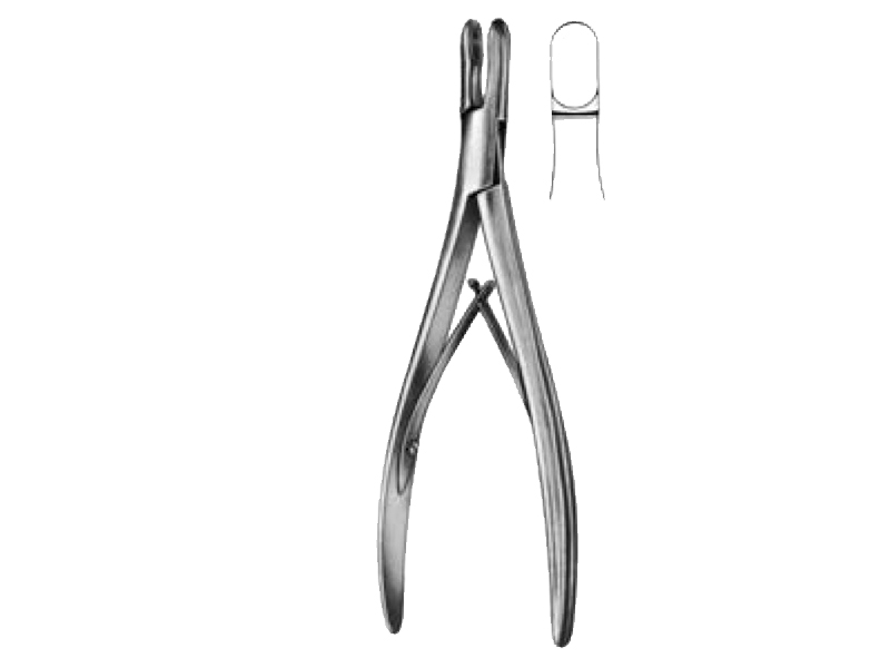 Rongeur pentru os ADSON, drept, varf 9mm, L20cm 