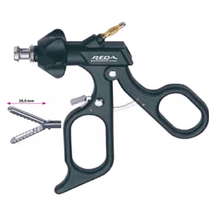 Pensa de prehensiune DAVIS&GEEK, cu rezervor, actiune dubla, maner ergonomic uni cu clichet, buton on/off, cu HF, pivotant, demontabil, falci 26.5mm, D5mm,  