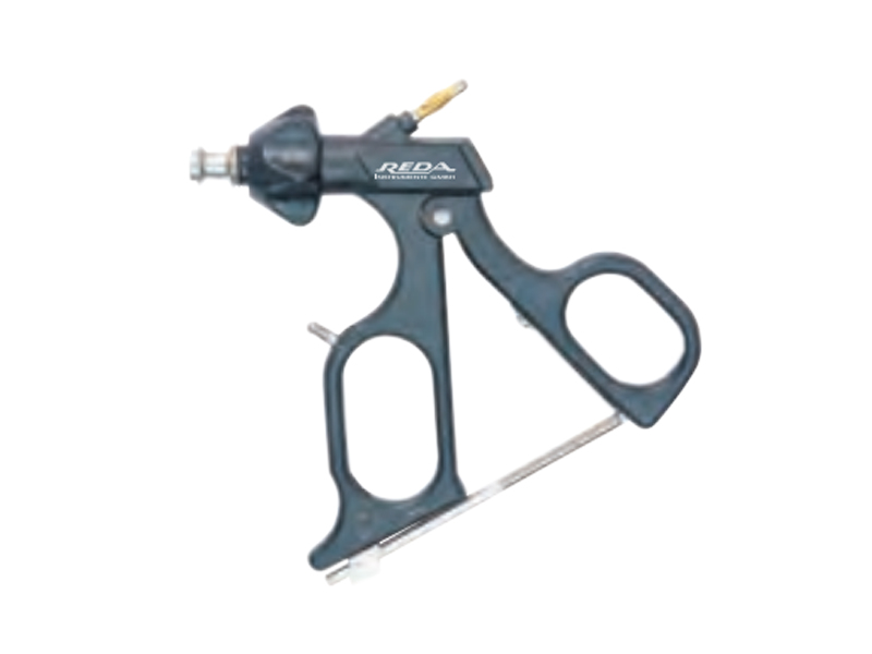 Maner ergonomic din carbon cu clichet, sistem on/off, conector HF la 45grd 