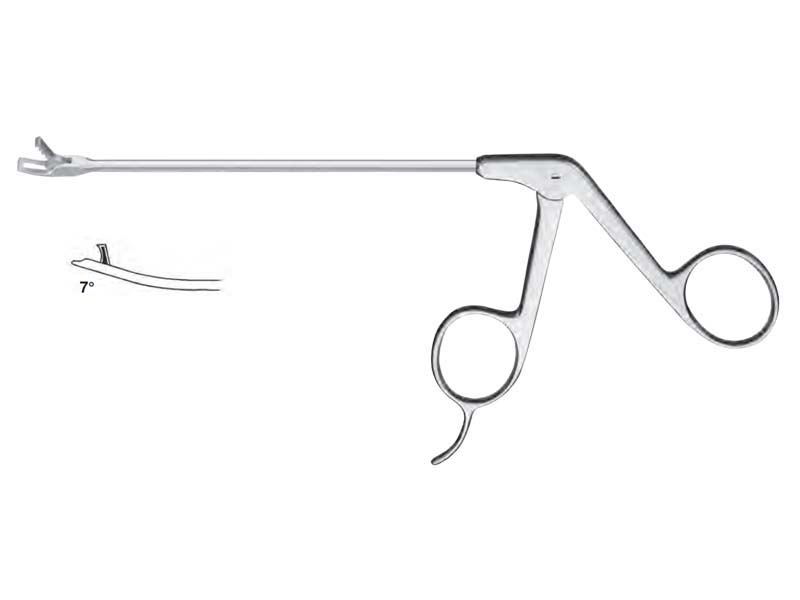 Perforator artroscopie, curb 7grd in sus, varf 15grd in sus, maner cu suport degete, D3.4mm, L130mm 