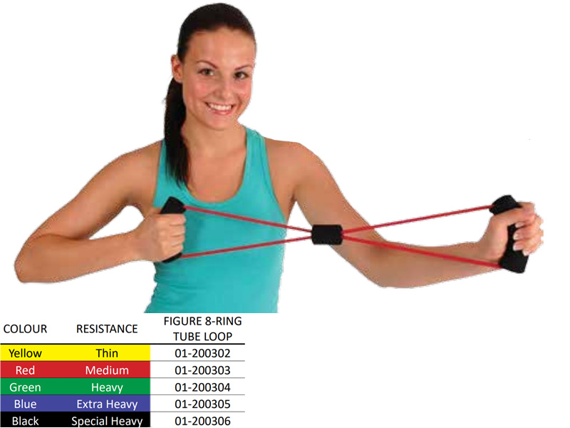 Coarda elastica MOVES 8-RING  galbena, rezistenta mica