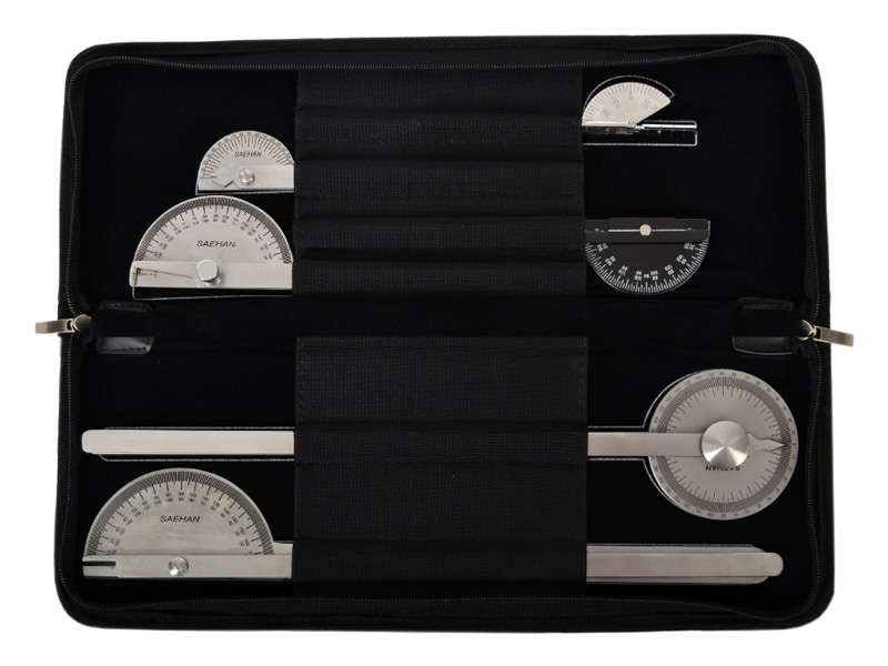 Set SAEHAN cu 6 goniometre, otel inoxidabil 