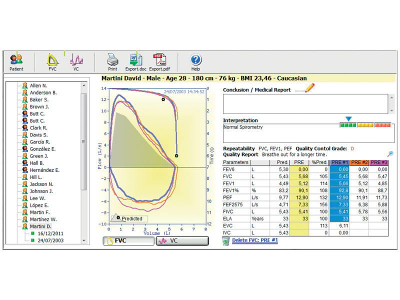 Spirometru MINISPIR NEW cu turbina reutilizabila 