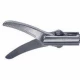 Insertie foarfeca METZENBAUM, actiune dubla, curba, zimtata, falci 17mm, D5mm, L330mm 