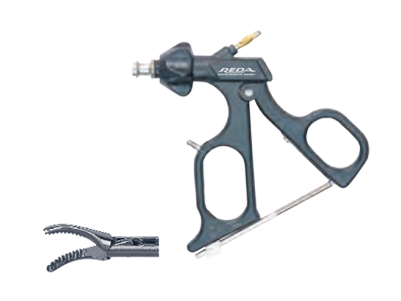 Pensa disectie MARYLAND, curba, atraumatica, maner ergonomic uni cu clichet, cu HF, pivotant, demontabil, D5mm, L330mm 