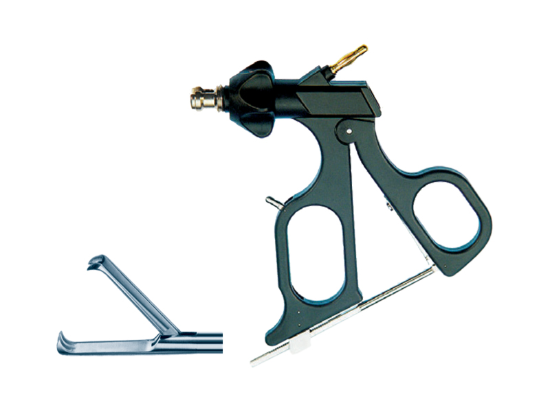 Pensa prehensiune cu gheare, 3x2 dinti, maner ergonomic uni cu clichet, cu HF, pivotant, demontabil, D5mm, L330mm 