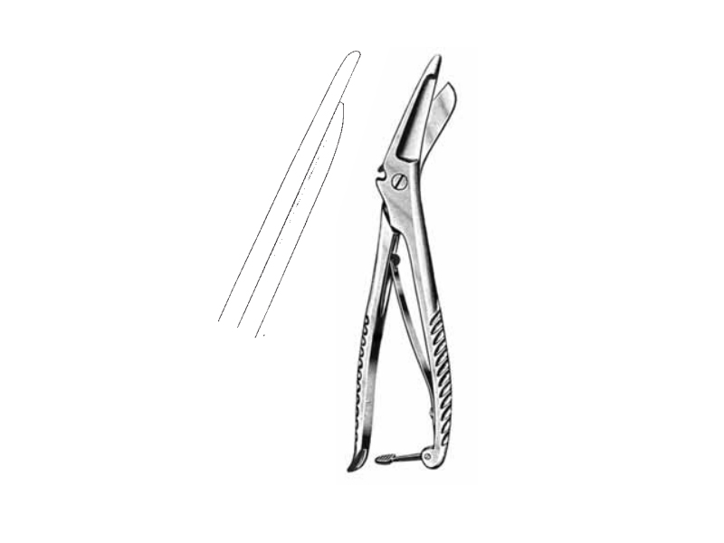 Foarfeca bandaje, cu clichet, L20cm 