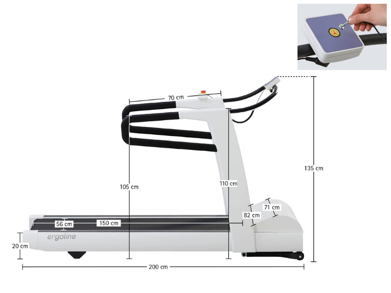 Banda de alergare ERGOSPRINT, pentru testare la efort 
