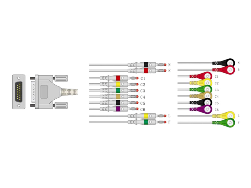 Cablu ECG pacient, 80G-L, pentru HEARTSCREEN 