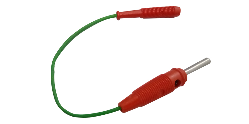 Cablu adaptor, mufa tata 4mm, mufa mama 2mm 