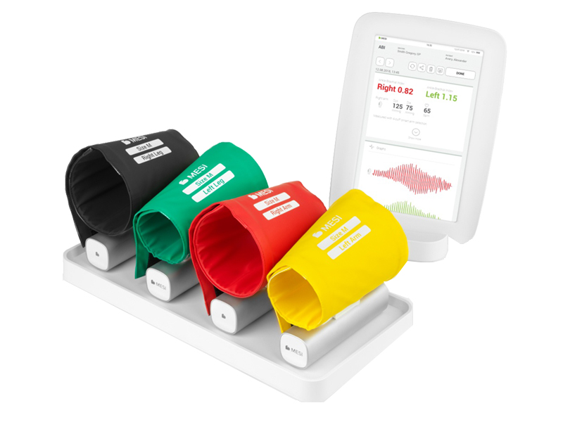 Sistem diagnostic indice glezna-brat cu 4 mansete mTABLET MESI 