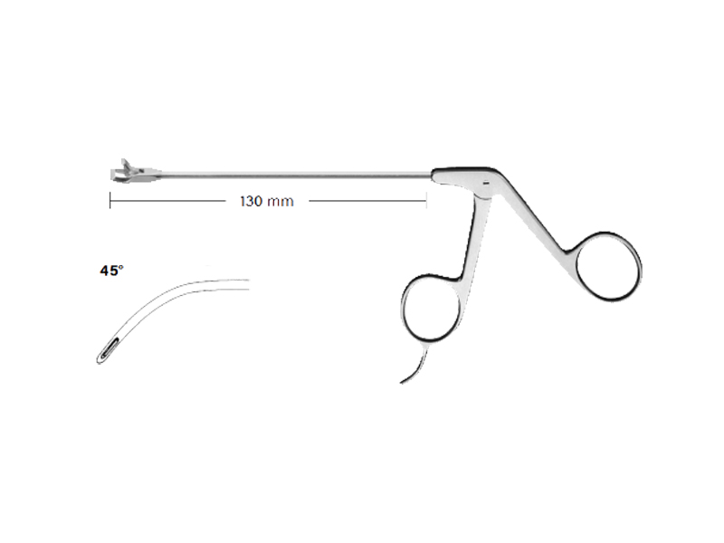 Perforator artroscopie 45 gr. curb stanga, varf drept zimtat,D3.4mm, L130 