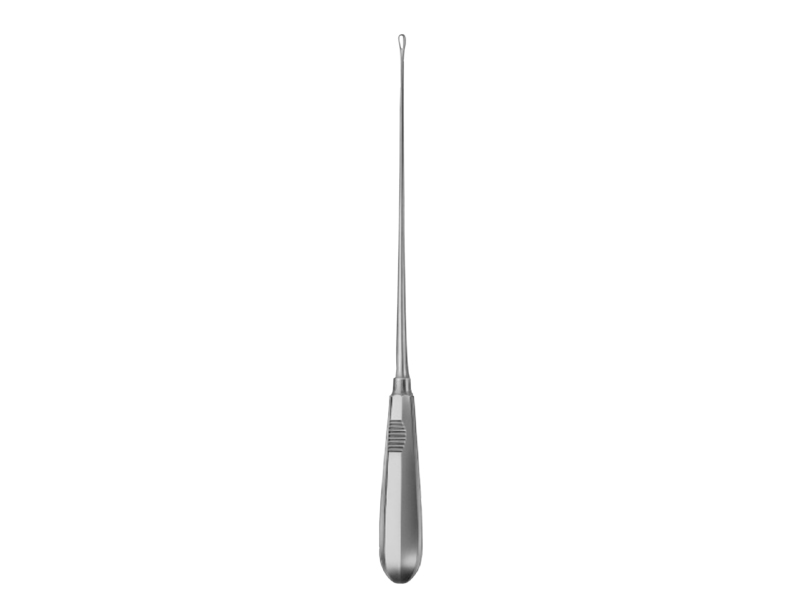 Chiureta uterina RECAMIER, varf ascutit/flexibil, L31cm  D6mm (Fig 0)