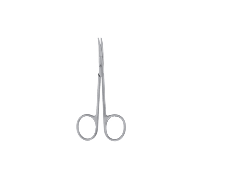 Foarfeca blefaroplastie KAYE, dreapta, varf zimtat L11.5cm