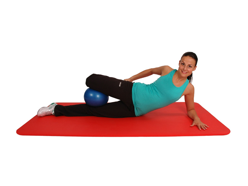 Minge kinetoterapie pilates MAMBO  albastra, 26cm