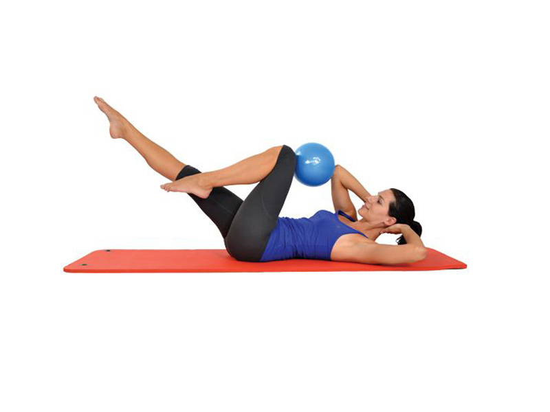 Minge kinetoterapie pilates MAMBO  albastra, 26cm