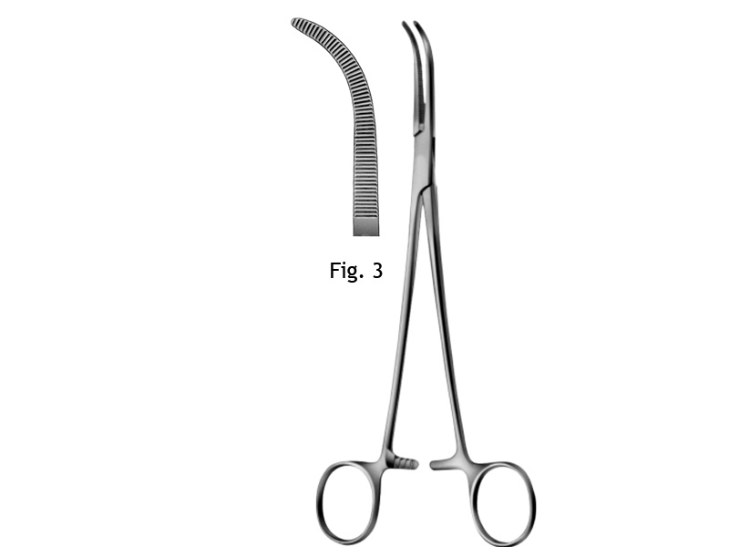 Pensa hemostatica HEISS  Fig.1, L20cm