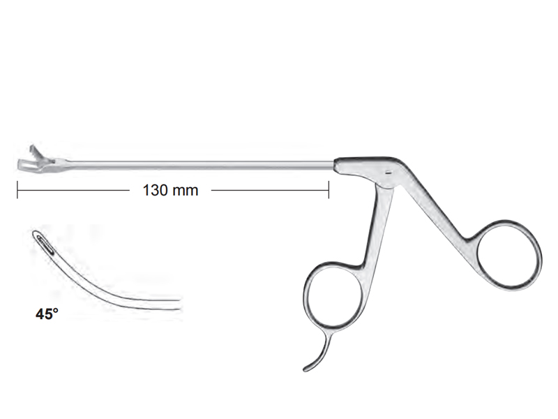 Perforator artroscopie, curb dreapta 45 gr. vf. 6x3.5mm