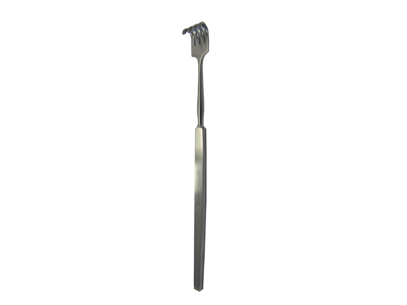 Retractor tip furca, bont 4 dinti, L16cm